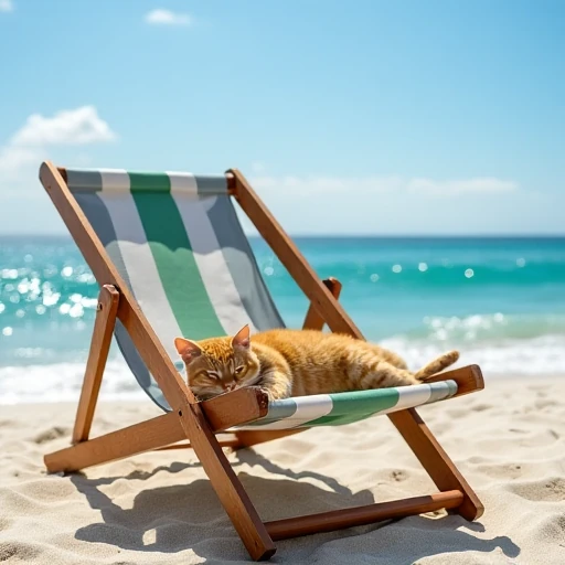 Katze im Liegestuhl