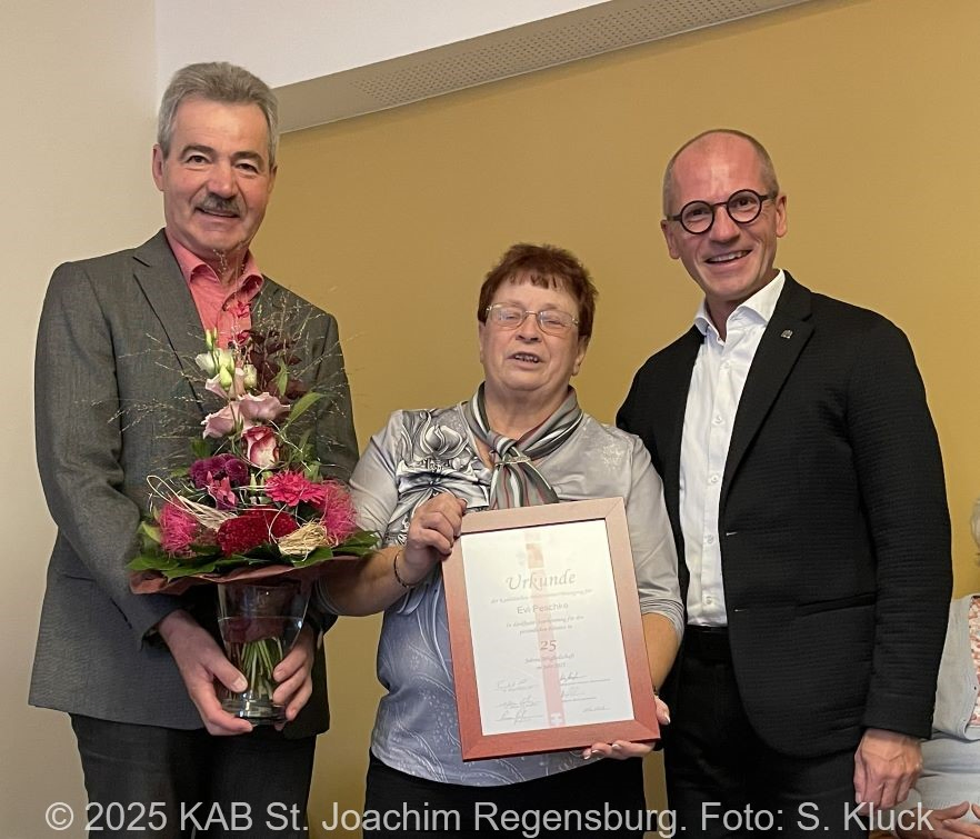 Ehrung für 25-jährige Mitgliedschaft